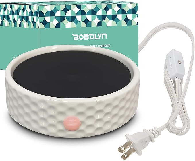 Electric Large Candle Warmer Plate - Ceramic Candle Wax Warmers for Jar Candles, Coffee Mug Warme... | Amazon (US)