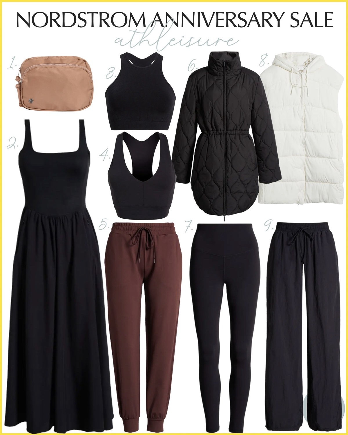 These women’s athleisure separates are stylish and comfy and are on fantastic sale during the Nordstrom Anniversary Sale. They are perfect for every day wear for working out, lounging and travel. belt bag midi dress sports bra joggers leggings puffer vest Nordstrom finds Zella

#LTKSaleAlert #LTKActive #LTKStyleTip