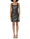 The Drop Women's Hank Vegan Leather Square-Neck Mini Dress       
Material: Leather | Amazon (US)
