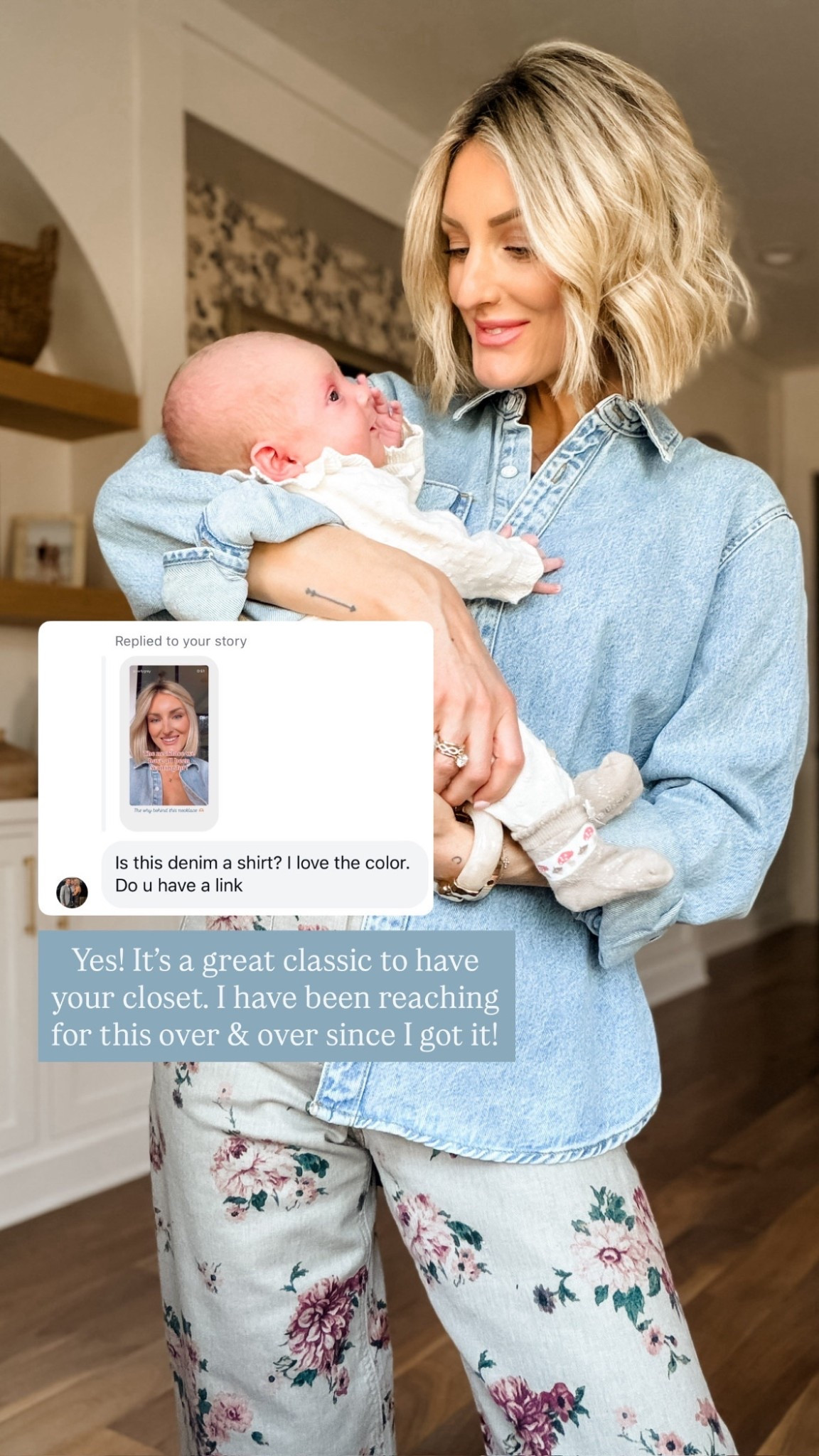 This denim top is almost sold out, but I linked a few similar options! A denim top is such a great closet staple! I’m wearing a M in this one!

Loverly Grey, Target, denim shirt, spring outfit, spring staples 

#LTKSeasonal