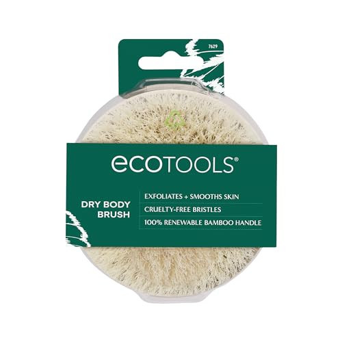 EcoTools Dry Body Brush, Dry Brushing Body Brush for Smooth Skin, Exfoliating Brush Removes Dry Skin, Easy-to-Use Handle, Eco-Friendly Dry Brush, Synthetic Cruelty-Free Bristles, 1 Count | Amazon (US)