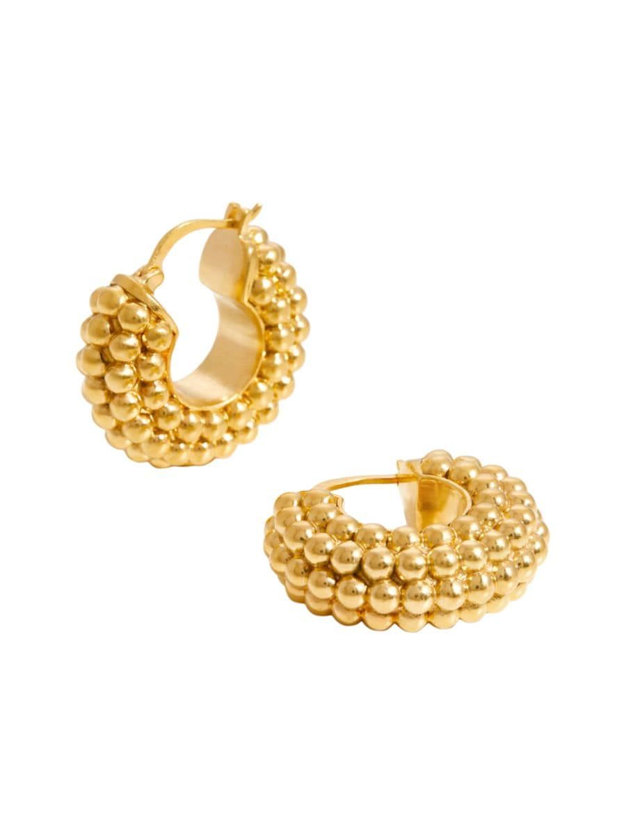 Baya 18K Gold-Plated Hoop Earrings | Saks Fifth Avenue