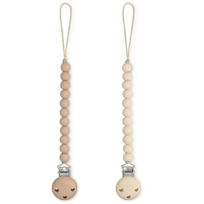 Pacifier Clip for Boys and Girls by Comfy Cubs - Beige & Light Beige | Target