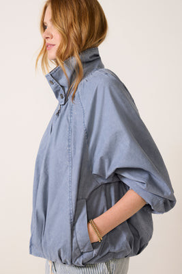 FREE PEOPLE Women's Chelsea Jacket, Size Large, Flintstone Blue | Evereve