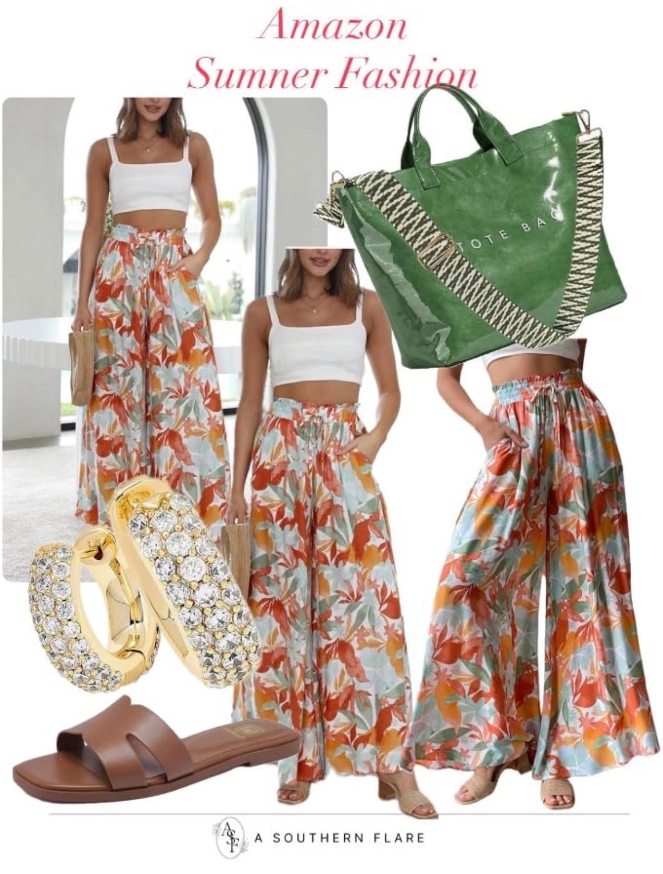 Check out these fresh floral pants and trendy sandals on Amazon. #SummerFashion #AmazonFinds

#LTKWorkwear #LTKPetite