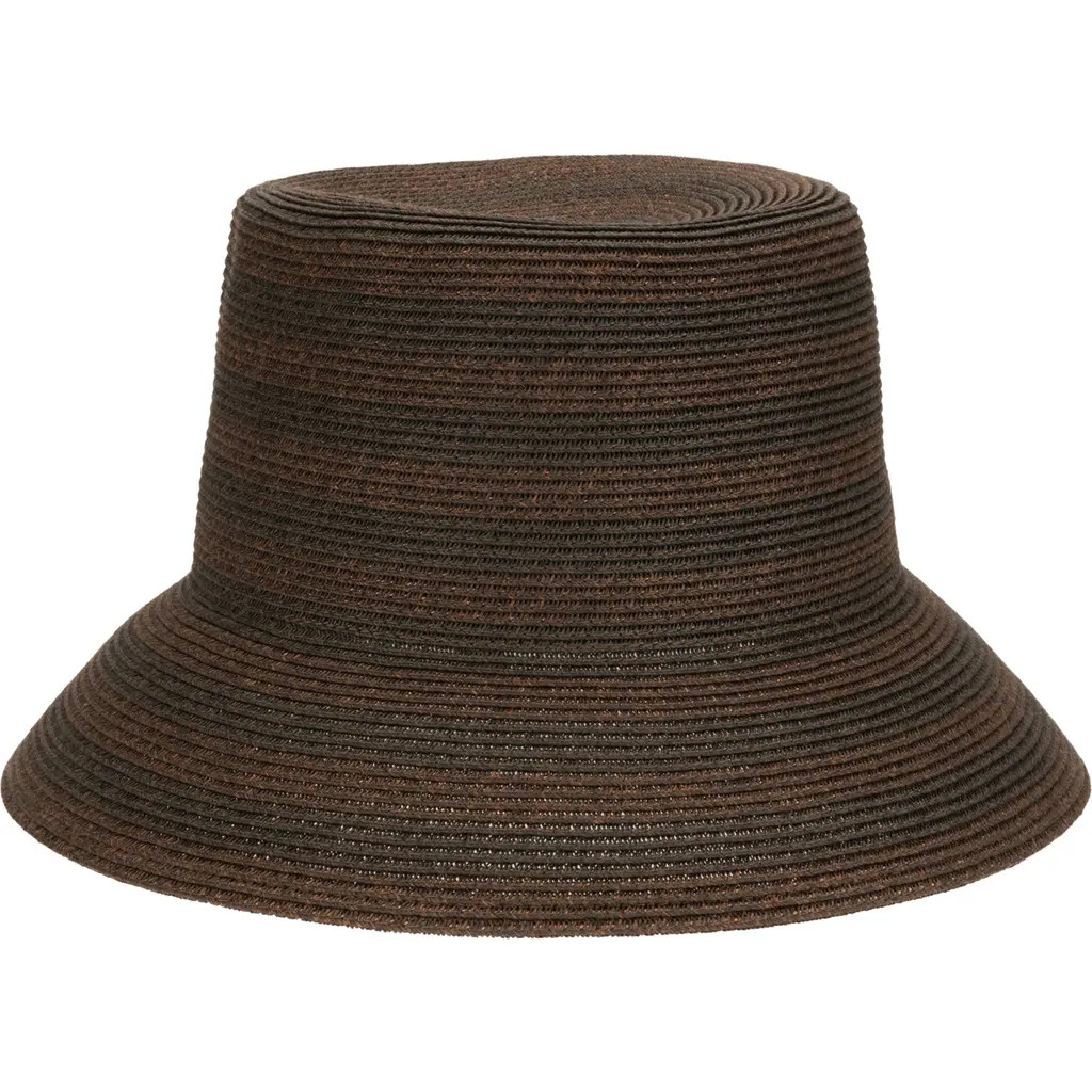 San Diego Hat Nova Ultrabraid Straw Bucket Hat in Brown at Nordstrom | Nordstrom