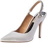 BADGLEY MISCHKA Women's Paxton Pump, White Satin, 10 M US | Amazon (US)