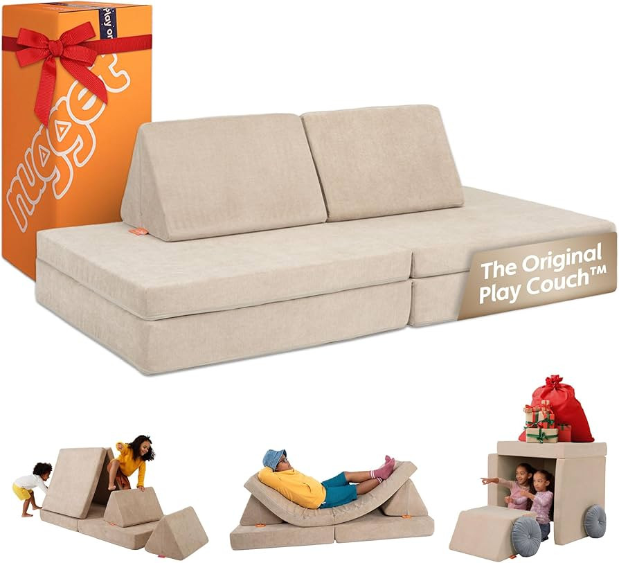 Nugget - The Original Play Couch for Kids - Modular Foam Children's Sofa for Playroom, Imaginatio... | Amazon (US)