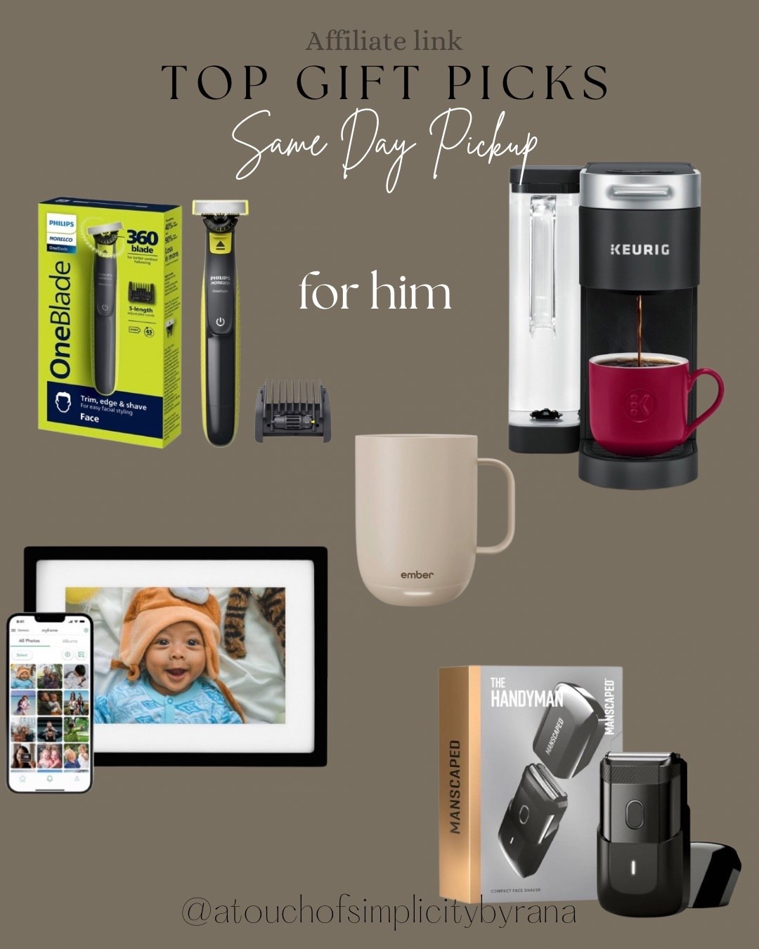 Looking for a last minute gift for your husband, boyfriend, brother or friend? Rounded up some finds from
Target with same day pickup! 

Ember mug, electric shaver and trimmer, coffee maker, shaver, digital photo frame, gifts for him, gift guides, gifts for men, last minute gifts, kitchen finds

#LTKMens #LTKHoliday #LTKGiftGuide