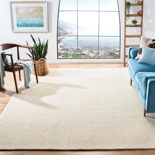 Safavieh Palm Beach Carlie Solid Area Rug, Ivory, 8' x 10' | Walmart (US)