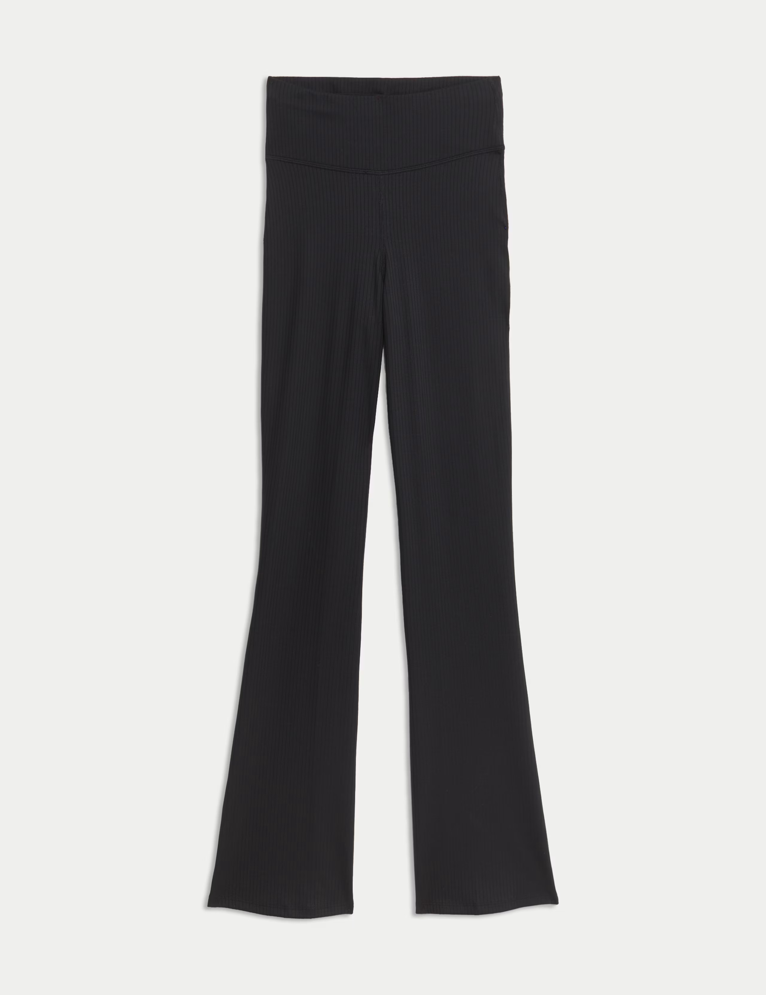 Ribbed High Waisted Flared Yoga Leggings | Marks & Spencer (UK)