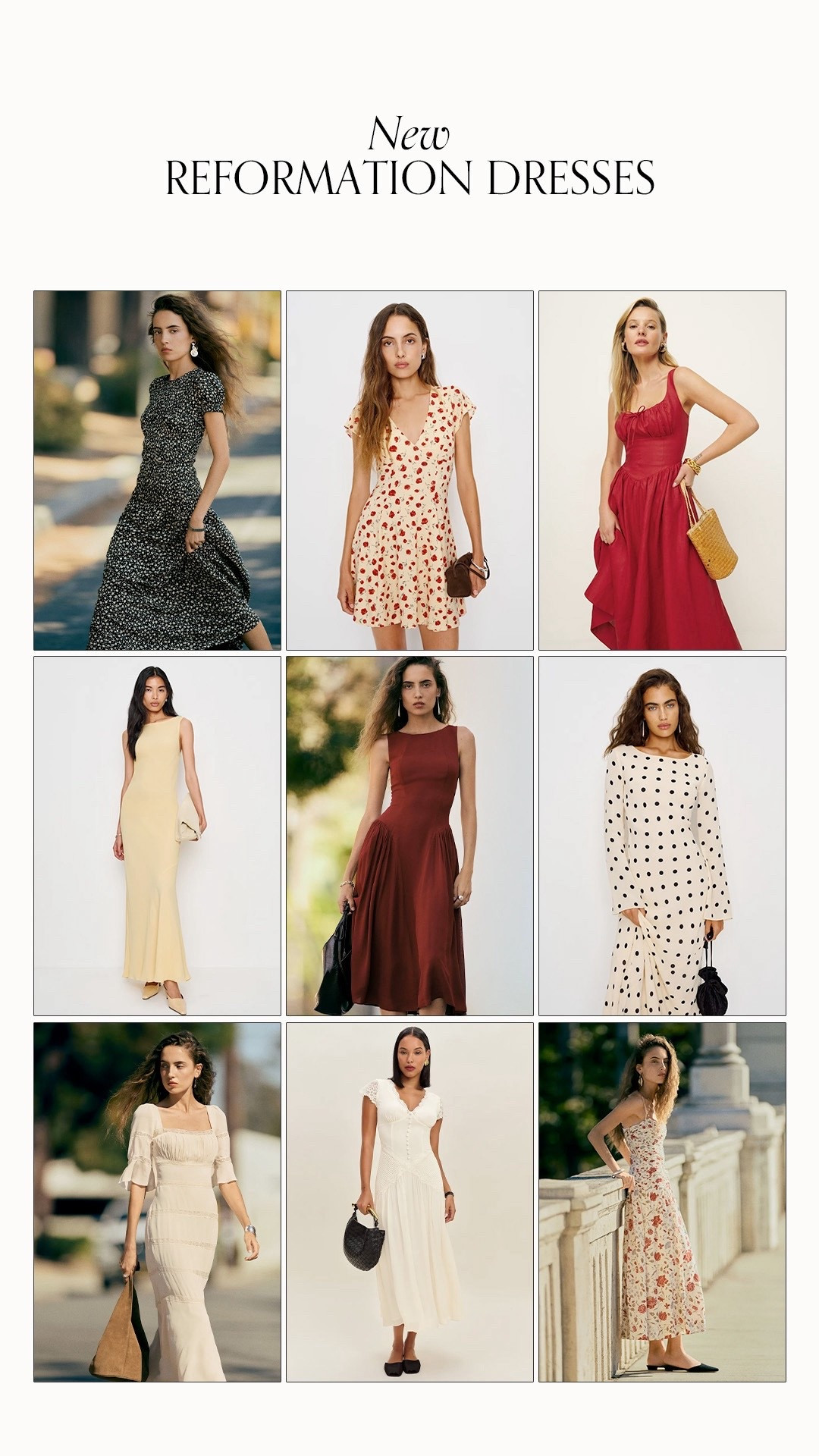 New Reformation Dresses

#LTKStyleTip