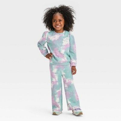 Toddler Girls' Grayson Mini Tie-Dye Top and Bottom Set | Target
