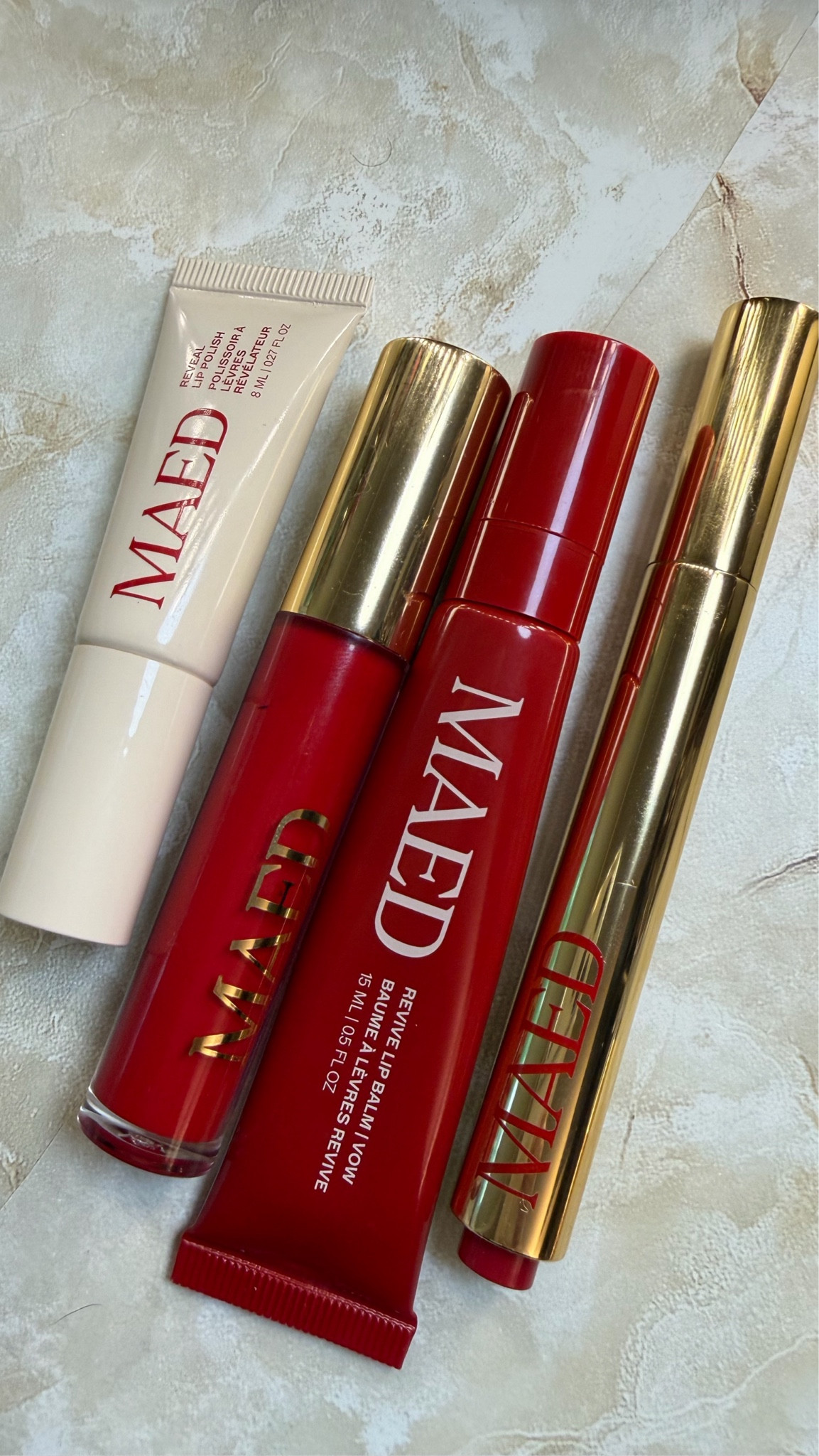MAED Beauty at Sephora and I have doubles of two of them. 
The Reveal Exfoliating Lip Polish and the Revive Lip Balm in Vow. That is the only review you need. The exfoliator actually works on mature lips without being harsh, and Vow is the shade that looks like your lips but better on medium and olive skin

#LTKBeauty #LTKOver40 #LTKMothersDay