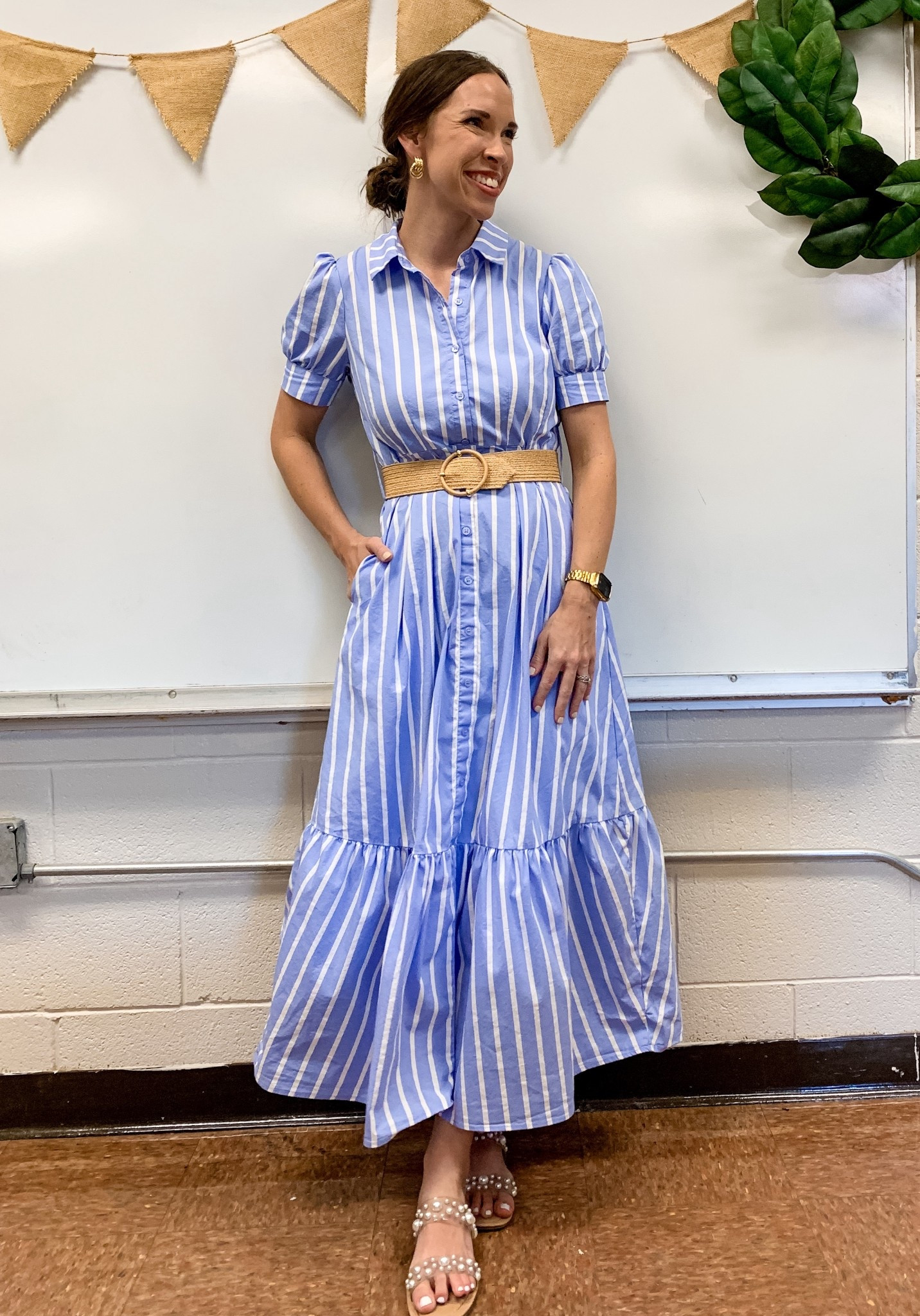 I’m wearing a small.

teacher outfit, back to school, nursing friendly dresss

#LTKWorkwear #LTKFindsUnder50 #LTKStyleTip