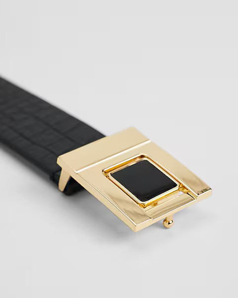 Express X Simon Spurr Croc-embossed Belt | Express