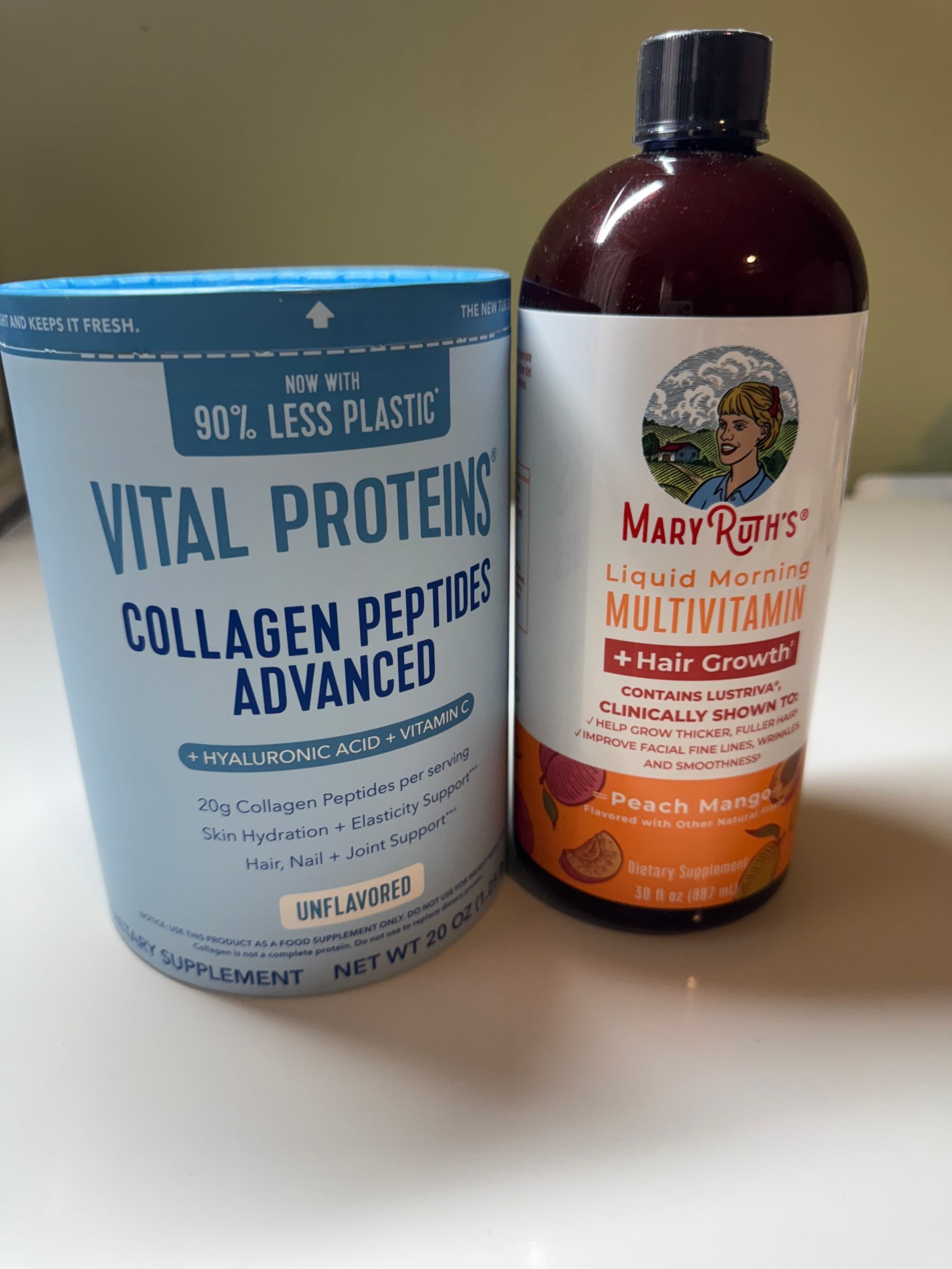 New month, new supply! I swear by these two items. They both had my skin glowing and hair growing! 