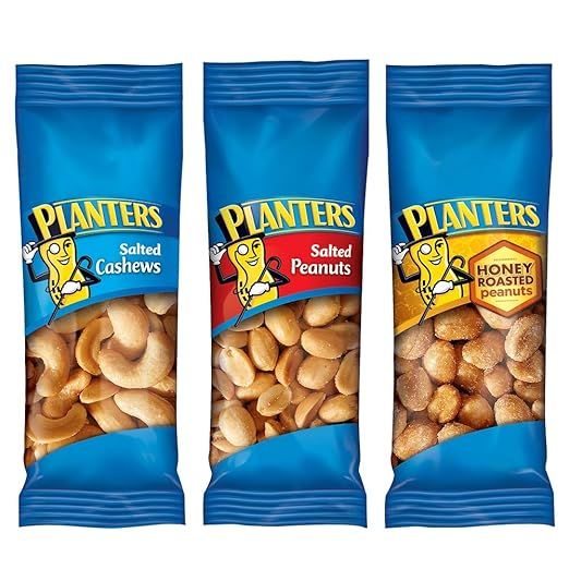 PLANTERS Variety Packs (Salted Cashews, Salted Peanuts & Honey Roasted Peanuts), 36 Packs | Indiv... | Amazon (US)