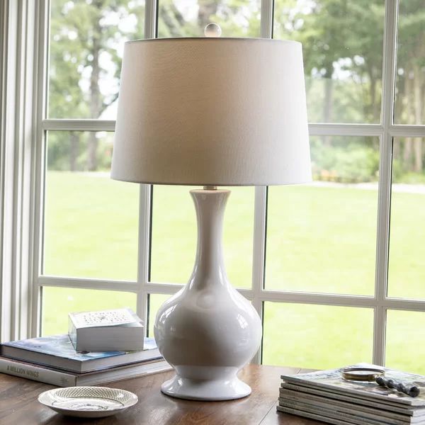 Jayleen 27" White Table Lamp | Wayfair North America