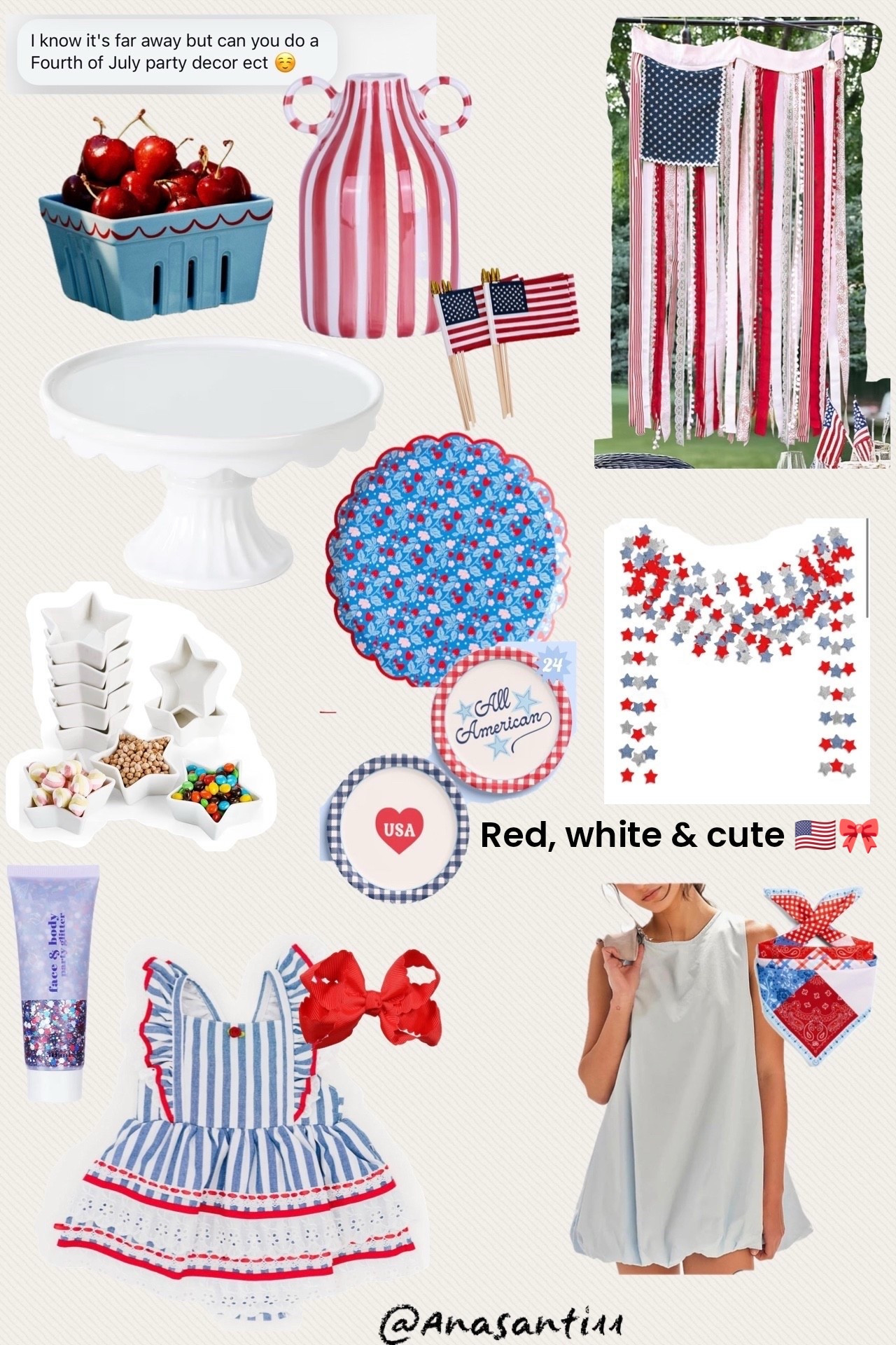 Fourth of July party inspo 🇺🇸✨
The cutest red, white & blue decor + outfits for hosting, celebrating, and matching with your littles 🎀

#fourthofjuly #fourthofjulyparty #july4th #patrioticparty #redwhiteandblue #fourthofjulydecor #fourthofjulyoutfit #summerpartyideas #partydecorideas #ltkfinds #ltkstyle #ltkhome #girlyparty #holidaydecor #summerhosting

Fourth of July decor, Fourth of July outfits, patriotic party, red white and blue, July 4th hosting, summer party decor, patriotic outfits, Fourth of July tablescape, holiday party ideas, matching family outfits, baby girl Fourth of July, patriotic aesthetic, summer entertaining, backyard party decor


#LTKSeasonal #LTKSaleAlert #LTKHome