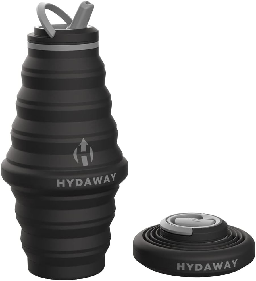 HYDAWAY Collapsible Water Bottle - 25oz I Reusable Water Bottle with Flip Top Lid for Travel, Hik... | Amazon (US)