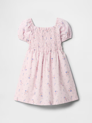 babyGap Smocked Puff Sleeve Dress | Gap Factory