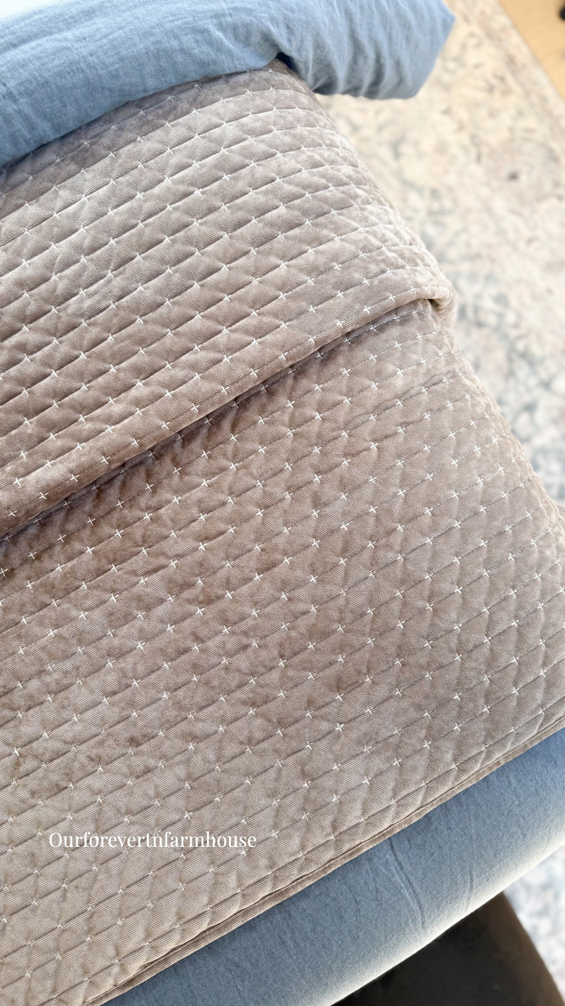 Have I mentioned I’m slightly addicted to quilts? 🤎
This cocoa velvet one is so dreamy. I originally styled it for our Christmas bedding, but it’s proof that good bedding doesn’t need a season — it’s been too cozy to put away all winter. I’m still obsessed with the texture and warmth… truly one of those staples you’ll use year after year.
It also happens to be 20% off for Levtex Home’s Presidents’ Day sale — linked below. 

#LTKSaleAlert #LTKHome