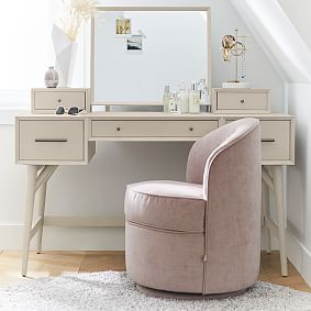west elm x pbt Mid-Century Vanity Desk | Pottery Barn Teen