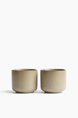 H & M - 2-Pack Reactive-Glaze Mugs - Gray | H&M (US + CA)