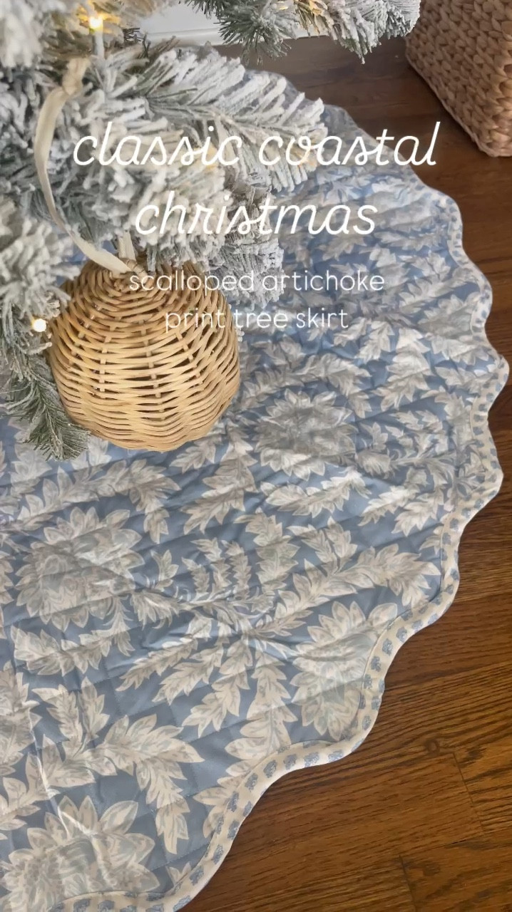 Create a classic coastal Christmas with this Serena and Lily inspired artichoke print tree skirt for under $40! Say SKIRT for info. ✨ 

✨ Don’t miss the popular matching pillows I’ve shared previously! 

Classic coastal, coastal home, coastal Christmas, Serena and lily, look for less, blue and white, blue and white Christmas, holiday decor, seasonal, Christmas decor, budget friendly Christmas, coastal grandmillennial, coastal grand



#LTKFindsUnder50 #LTKSeasonal #LTKHoliday