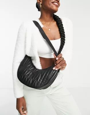 Glamorous quilted sling bag in black | ASOS (Global)