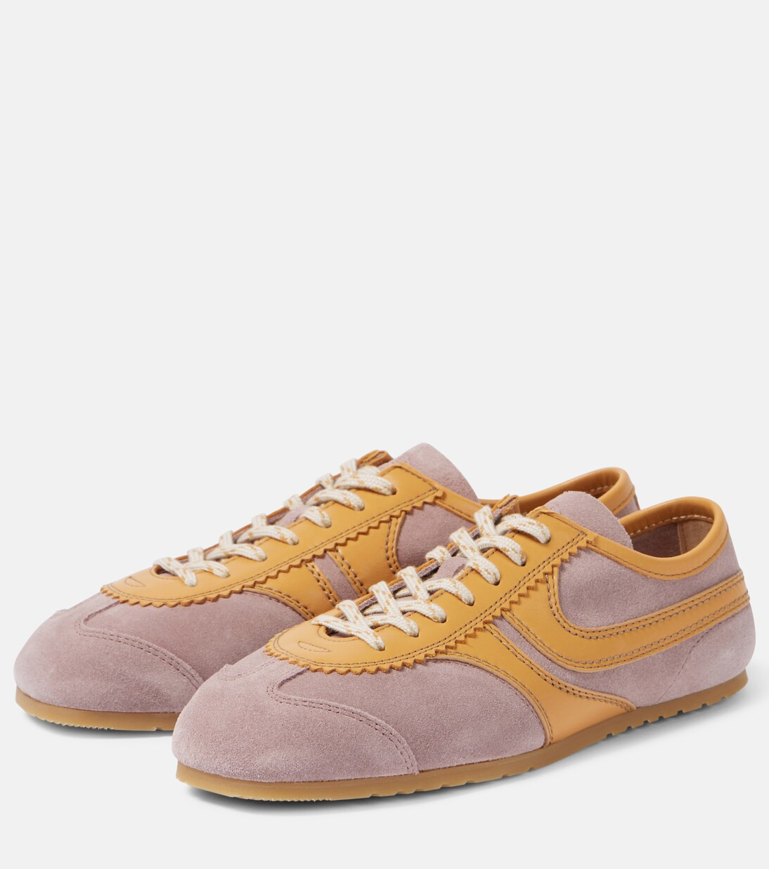 Leather and suede sneakers | Mytheresa (INTL)