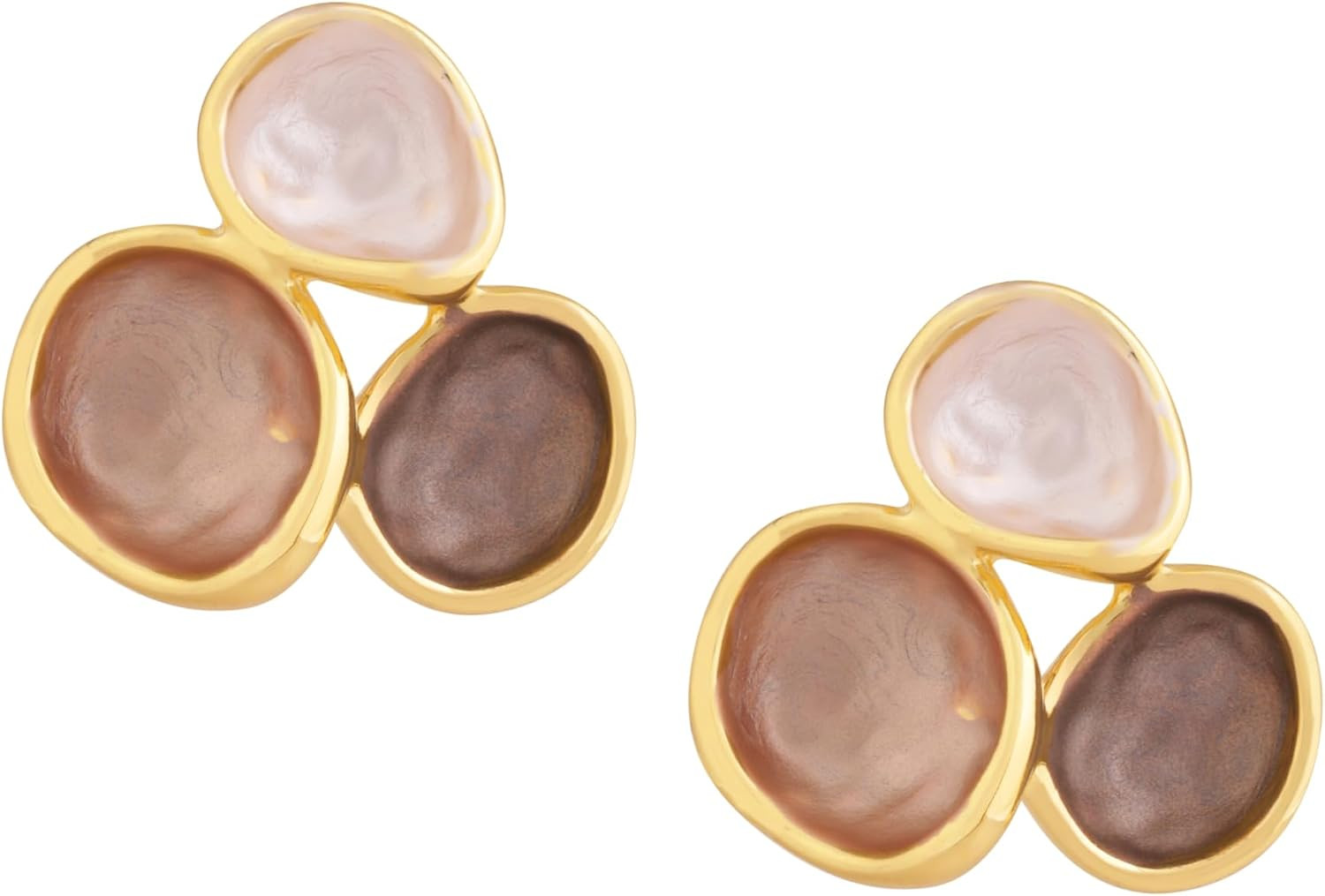 Dainty Statement Geometric Stud Earrings for Women, Bold Modern Jewelry | Amazon (US)