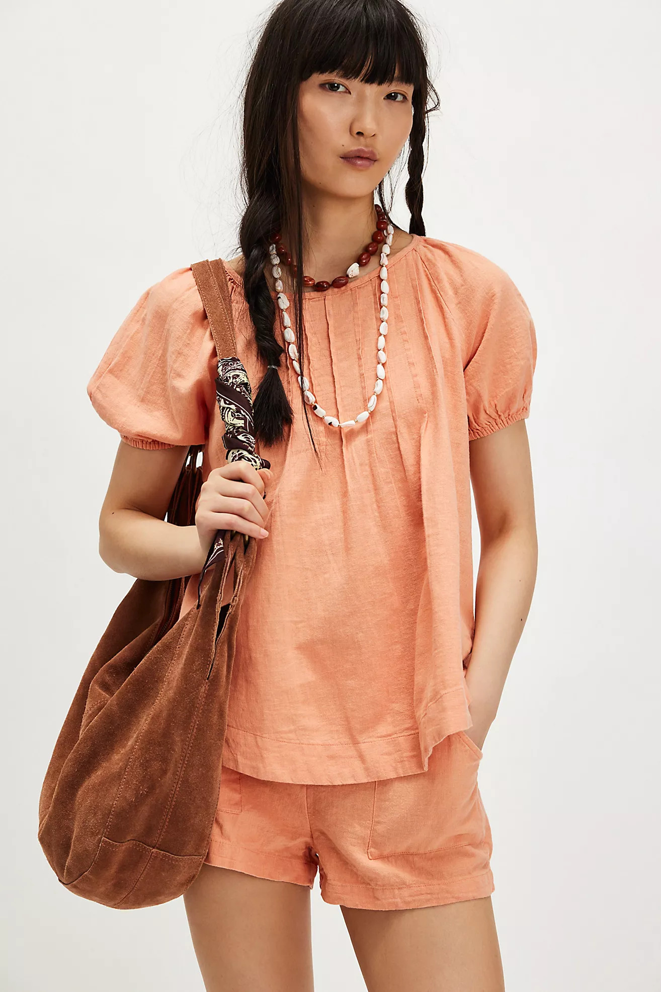 Sunny Somewhere Cotton-Linen Set | Free People (Global - UK&FR Excluded)