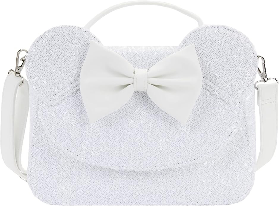 Loungefly DISNEY MINNIE SEQUIN WEDDING CROSS BODY BAG | Amazon (US)