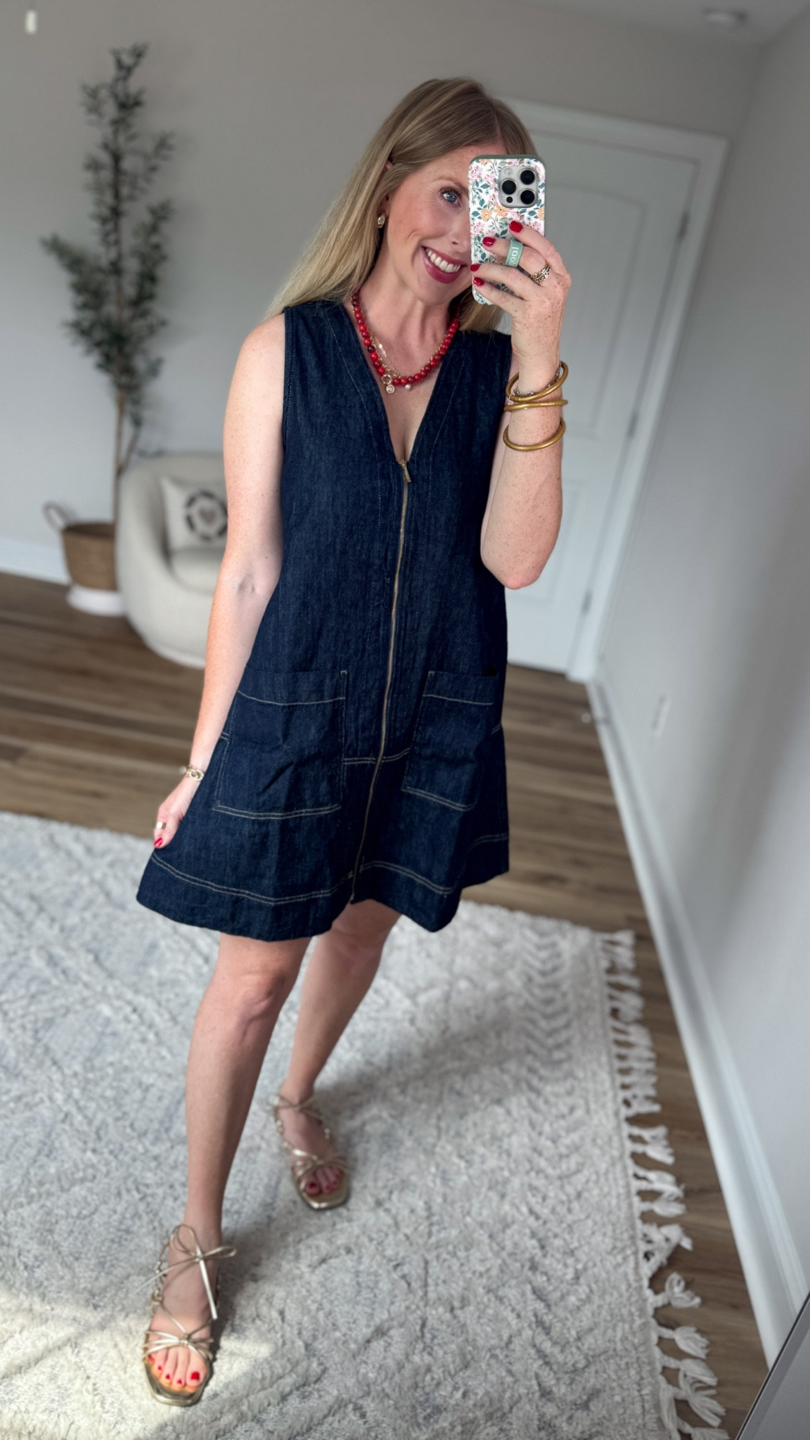 Weekend Walmart Wins try on 
Zip front denim dress- small

#LTKootd #LTKmomlife