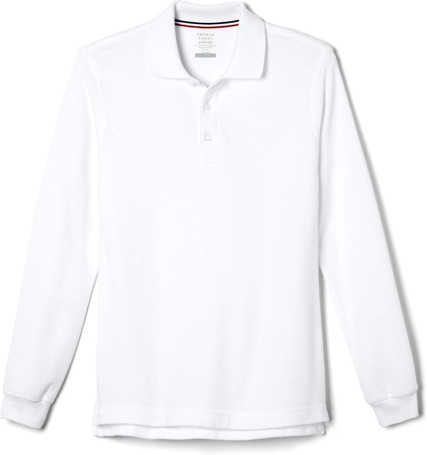 French Toast Boys' Long Sleeve Pique Polo Shirt (Standard & Husky) | Amazon (US)