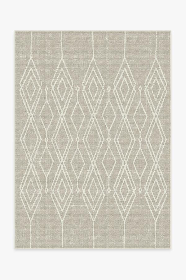 Outdoor Gemma Lattice Natural Rug | Ruggable