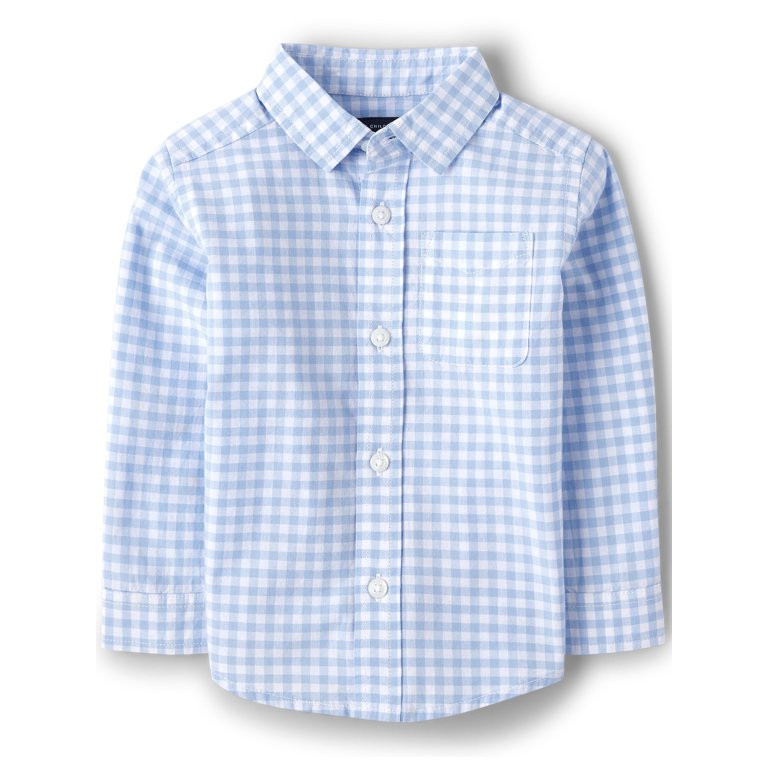 The Children's Place Toddler Boy's Long Sleeve Woven top, Sizes 12M-5T | Walmart (US)