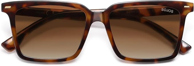 SOJOS Trendy Polarized Square Sunglasses Womens Men Retro Vintage 90s Sun Glasses SJ2387 | Amazon (US)