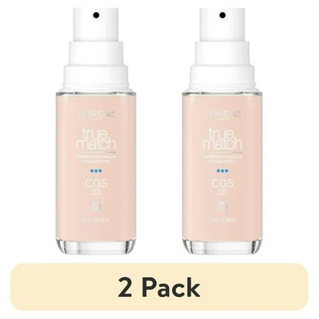 (2 pack) L Oreal Paris True Match Cream Foundation Makeup C0.5 Cool Light 1 fl oz | Walmart (US)