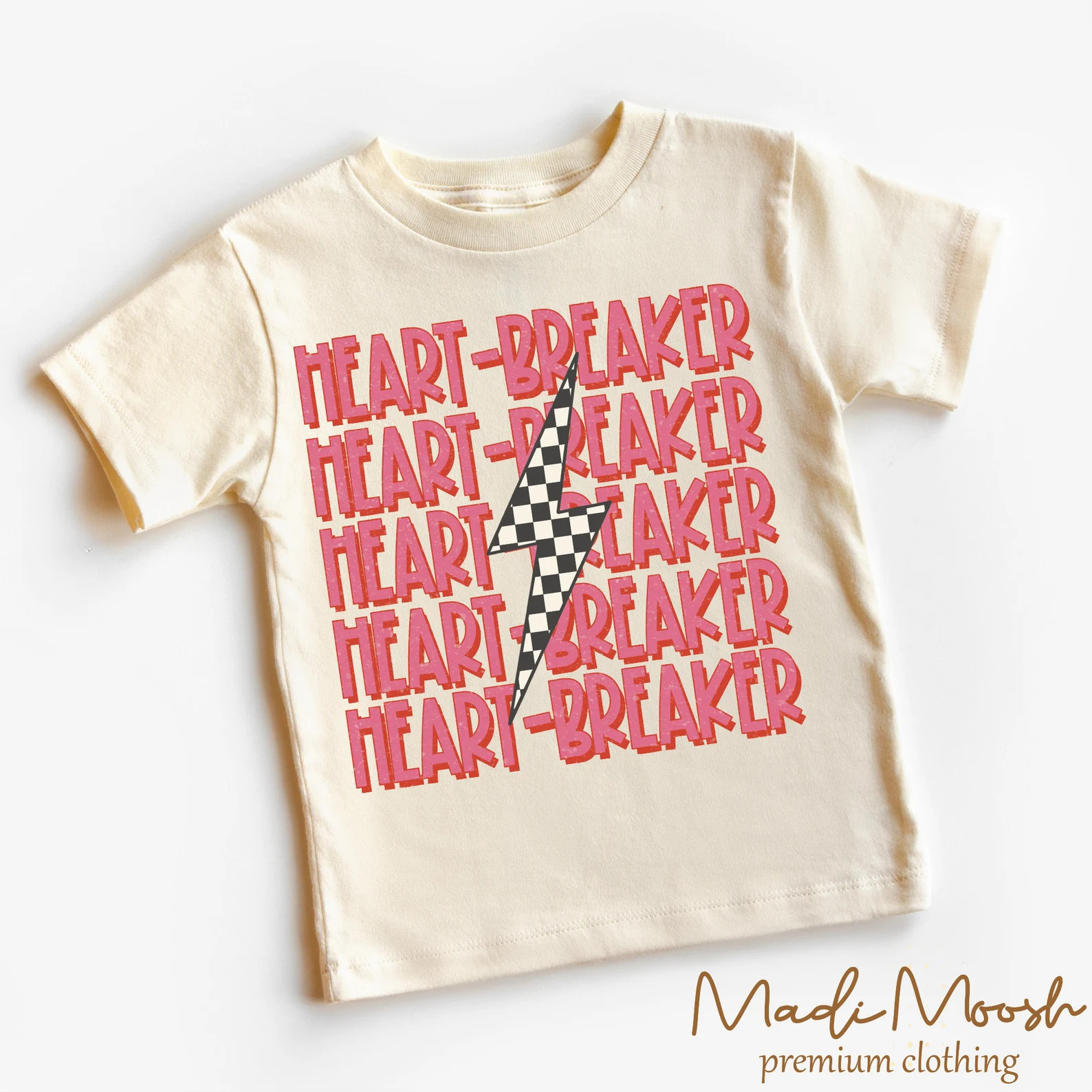 Heart Breaker Valentine Kids Shirt Retro Valentine's Day Toddler Tee Natural Kids Shirt - Etsy | Etsy (US)