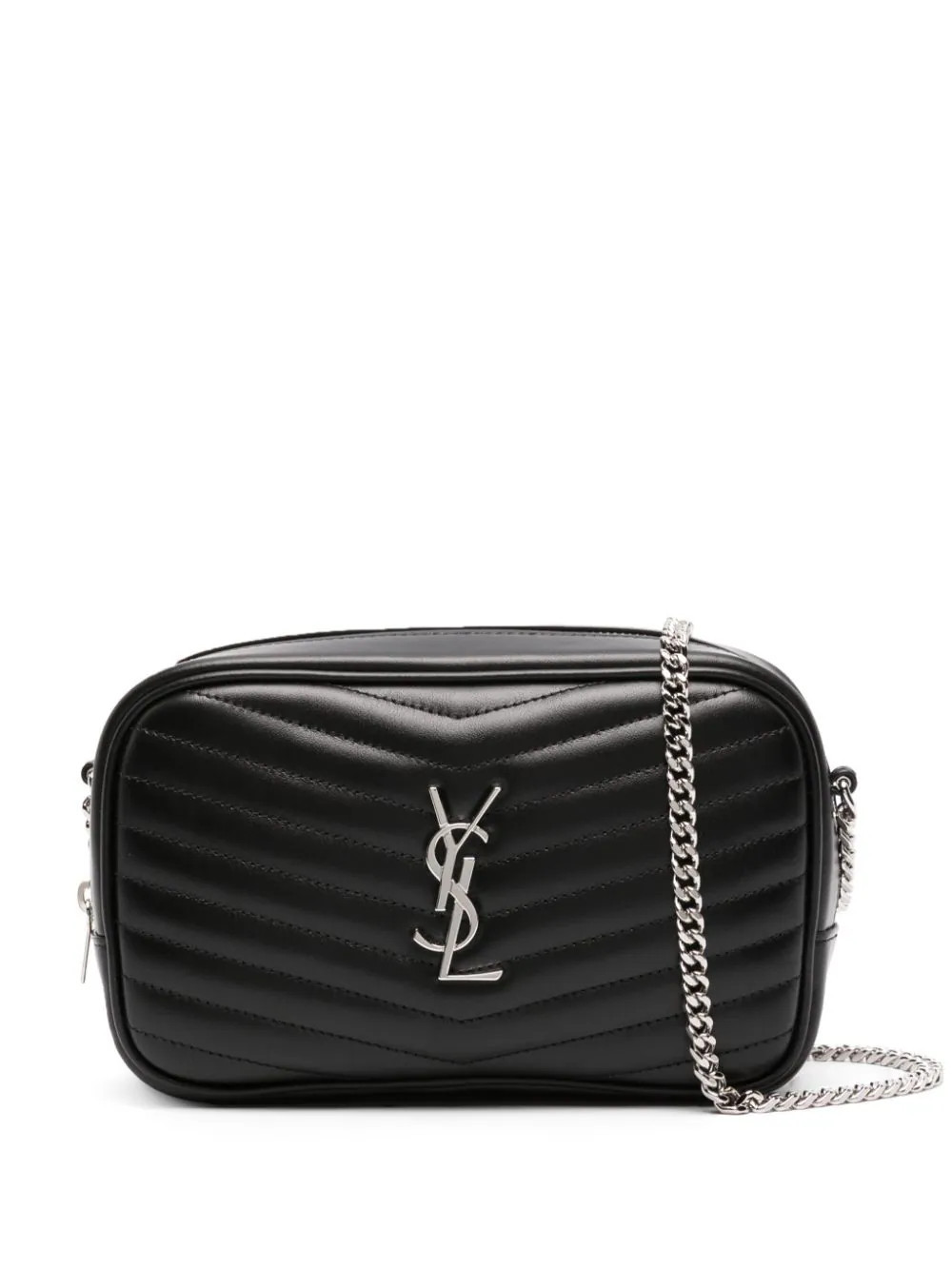 Saint Laurent Lou leather mini bag - Black | Farfetch Global