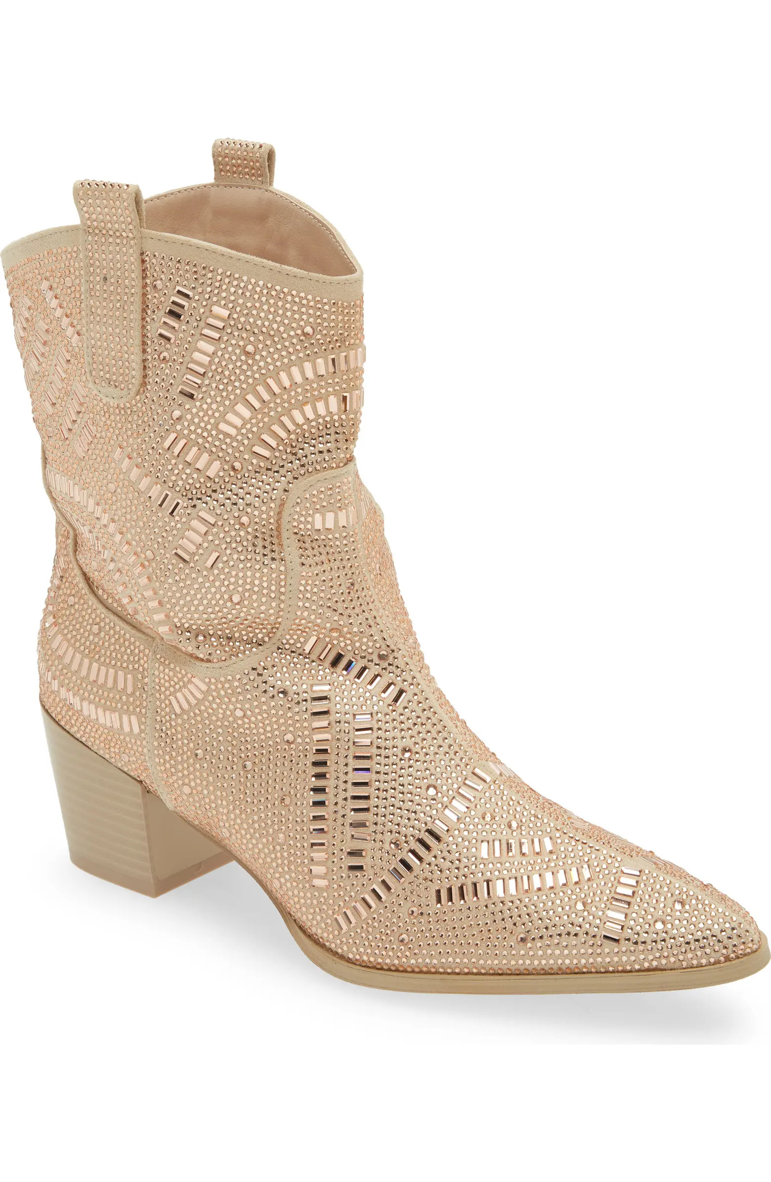 AZALEA WANG Hania Crystal Embellished Western Boot (Women) | Nordstromrack | Nordstrom Rack