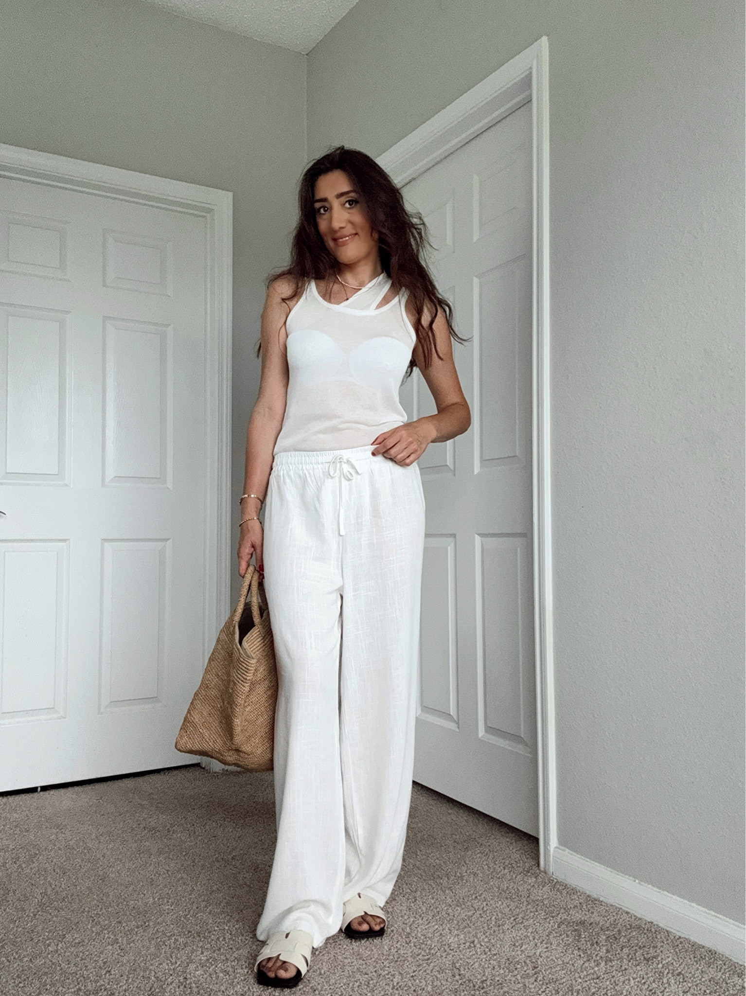 Stay Trendy, Shop SHEIN MUSERA by searching  CODE :VFPK7 
How To Style 1 Top in 4 Ways
@shein_us @shein_official

1/ MUSERA White Double Layer Tank Top
Search ID: 31258774
MUSERA White Knitted Straight Leg Trouser	31201366


#LTKShoeCrush #LTKBeauty #LTKTravel