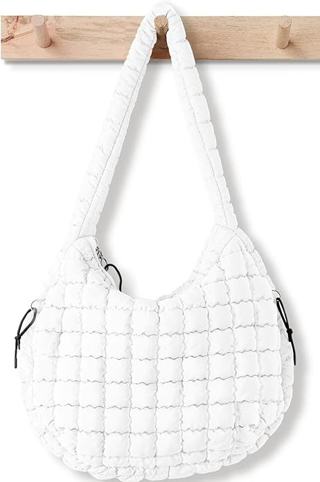 Puffer Tote Bag for Women Large Quilted Tote Bag Quilted Carryall Bag Soft Puffy Crossbody Bag Ho... | Amazon (US)