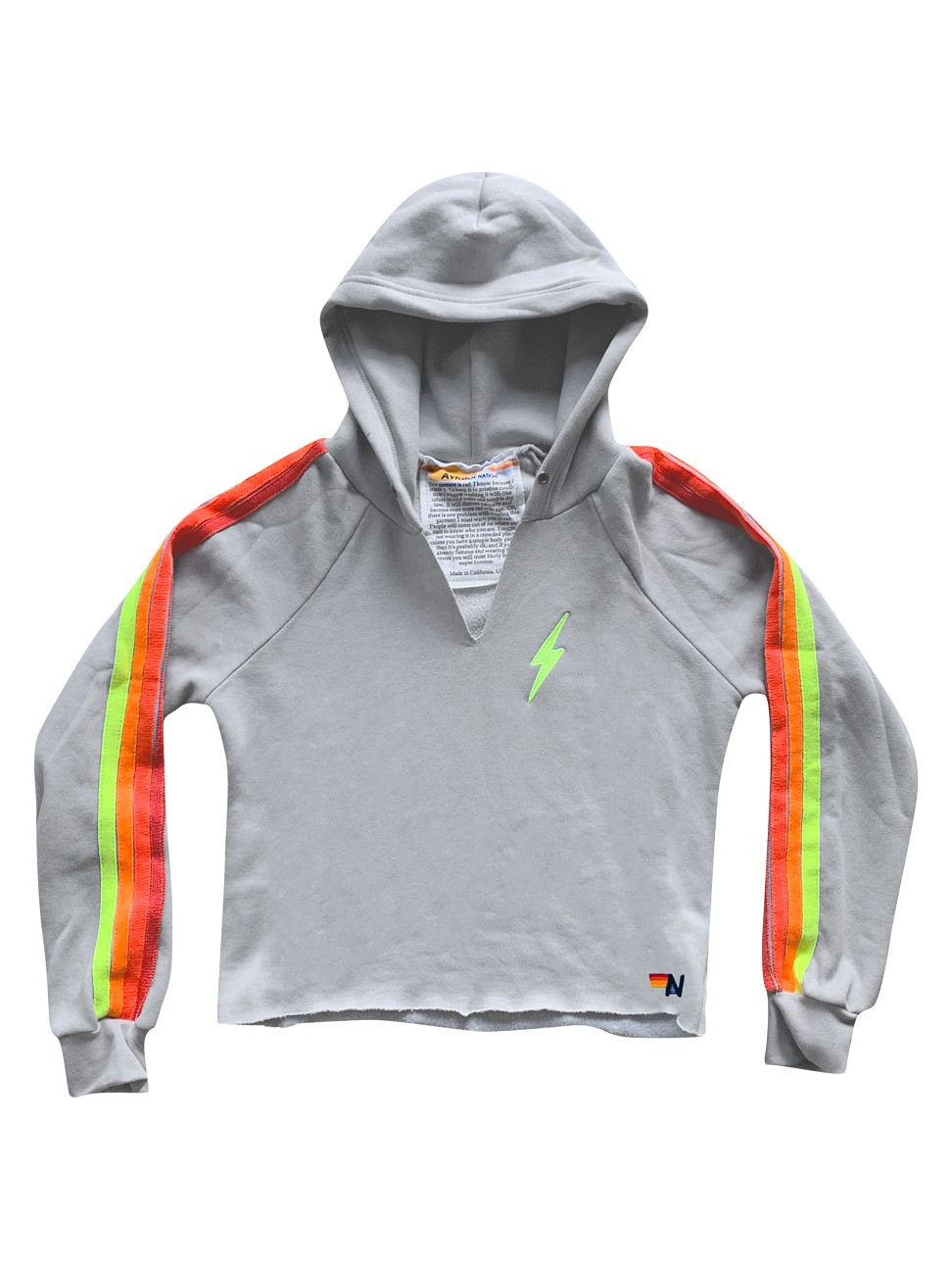 Aviator Nation Rainbow Stripe Pullover Hoodie | Saks Fifth Avenue