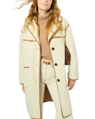 Gerard Darel Lysange Faux Shearling Coat  | Bloomingdale's Women | Bloomingdale's (US)