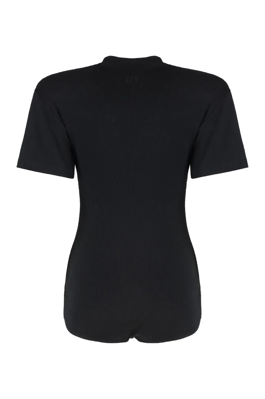 Magda Butrym Ribbed Short Sleeve Bodysuit | Cettire Global