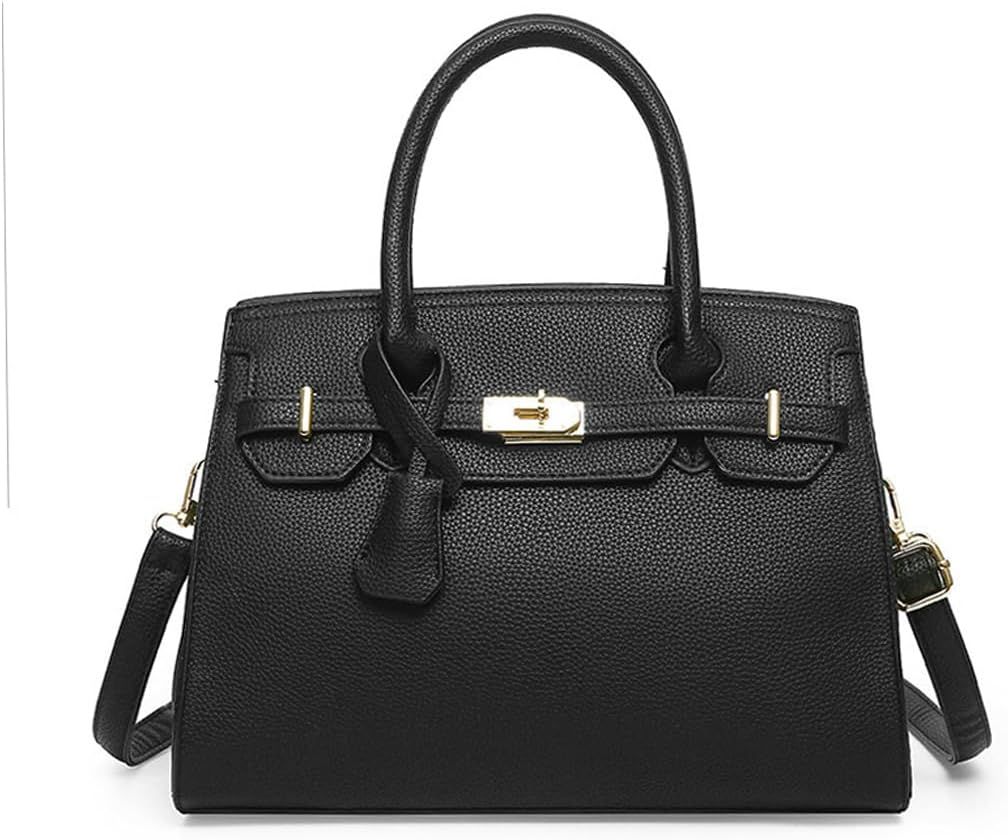 Women's Top Handle Satchel with Detachable Strap Ladies Designer Leather Crossbody Bag | Amazon (US)